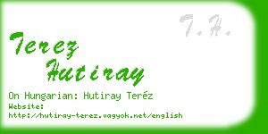 terez hutiray business card